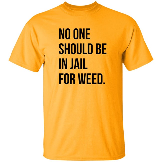 We Go High Shop No One Should Be In Jail For Weed T Shirt Gisele Barreto Fetterman