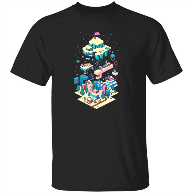 The Yetee Merch Celeste Long Climb Ahead Pixel Shirt