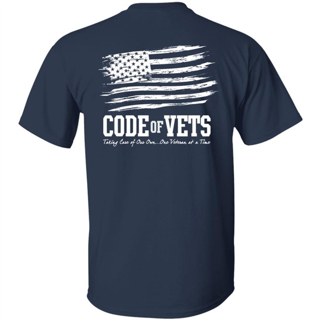 Code of Vets Unisex Tee Shirt New Navy