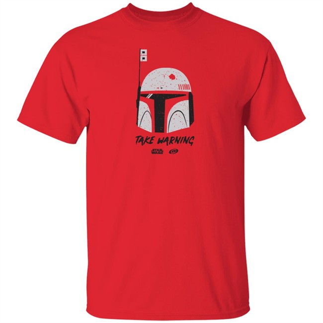 Carolina Hurricanes Spinzo Star Wars Night Take Warning Shirt