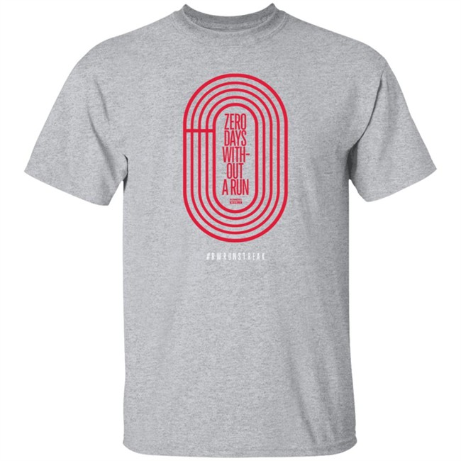 Zero Days Without A Run Rwrunstreak T Shirt