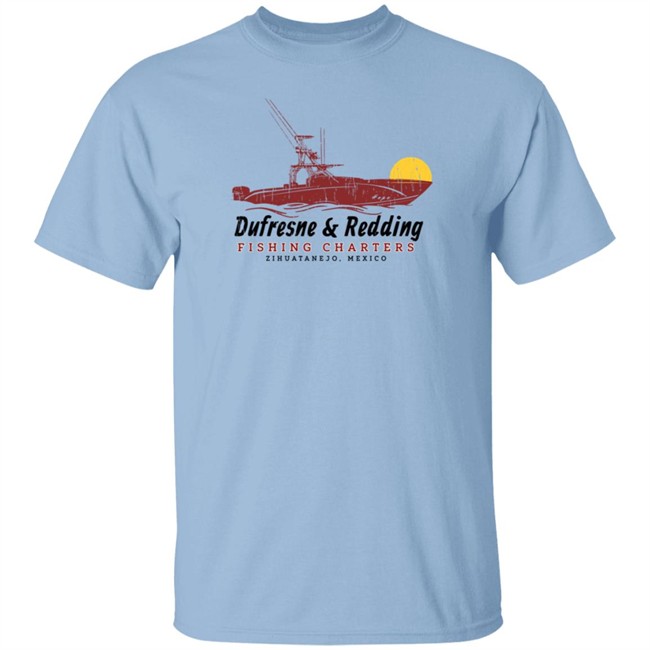 Super 70S Sports Store Merch Dufresne & Redding Fishing Charters Tee Shirt Zihuatanejo Mexico