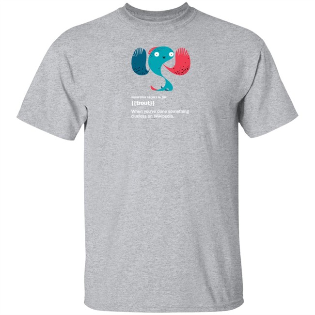 Wikimedia Merch Trout Shirt By Alex Eben