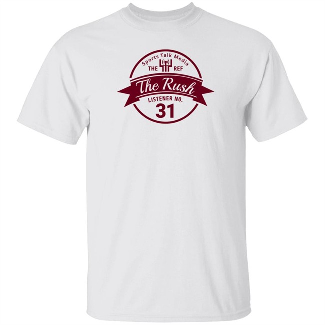 Teddy Lehman Sports Talk Media The Ref The Rush Listener No 31 Shirt