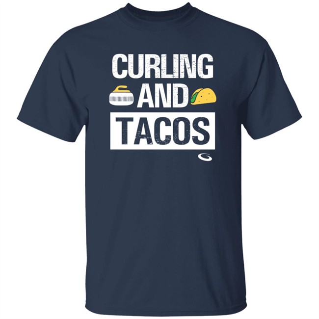 Curling And Tacos T Shirt Goldline Curling Curling And Tacos T Shirt Goldline Curling