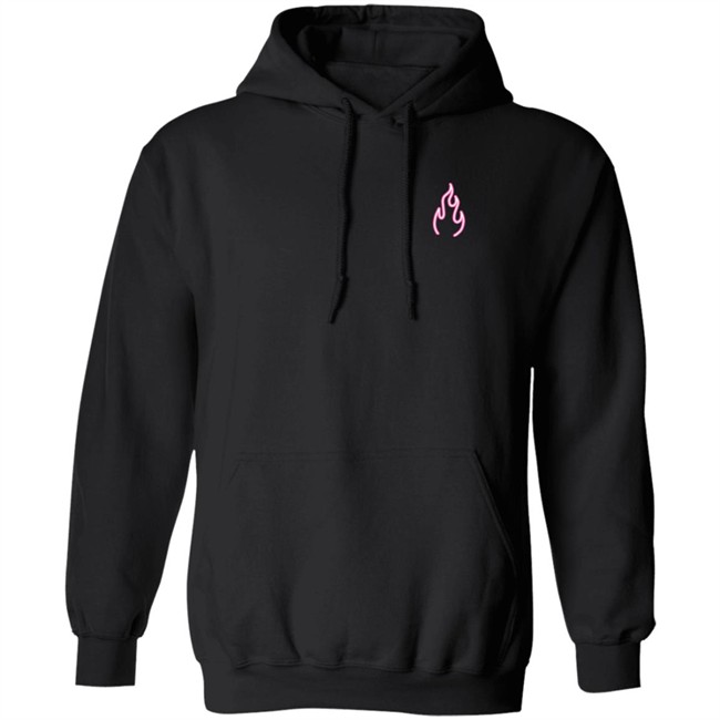 Sapnap Merch Sapnap Neon Flame Pullover Hoodie